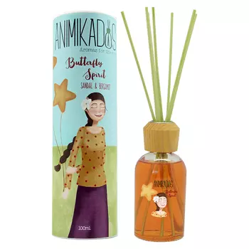 Диффузор butterfly spirit animikados 100 мл (ambientair) прозрачный 21 см.