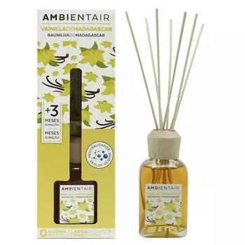 Диффузор «мадагаскарская ваниль» 100 мл (ambientair) прозрачный 8x24x6 см.