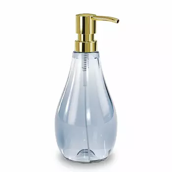 Диспенсер для мыла droplet (umbra) синий 9x20x9 см.