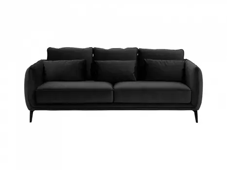 Диван amsterdam (ogogo) черный 206x85x95 см.