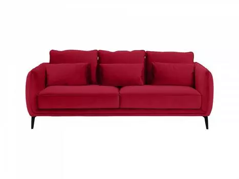 Диван amsterdam (ogogo) красный 206x85x95 см.
