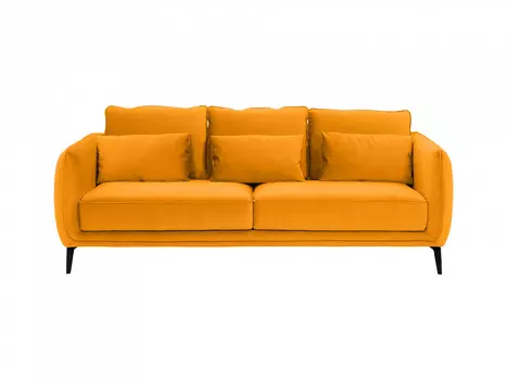 Диван amsterdam (ogogo) желтый 206x85x95 см.
