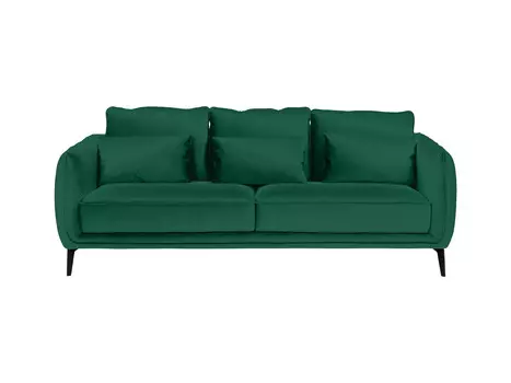 Диван amsterdam трёхместный (ogogo) зеленый 206x85x95 см.