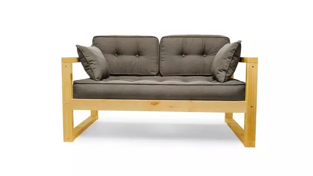 Диван астер ф (fiesta) серый 142.0x65.0x75.0 см.