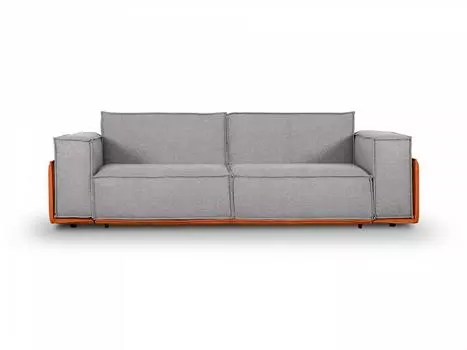Диван asti (ogogo) серый 268x82x117 см.