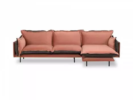 Диван barcelona (ogogo) розовый 320x82x190 см.