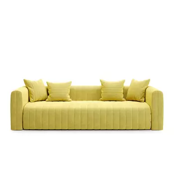 Диван bardi нераскладной (kult) желтый 240x88x102 см.