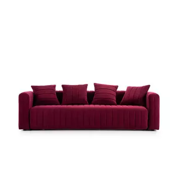 Диван bardi раскладной (kult) красный 240x88x102 см.