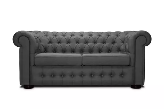 Диван бергамо (modern classic) серый 194x82x91 см.