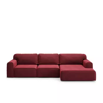 Диван boni нераскладной (kult) красный 313x82x152 см.