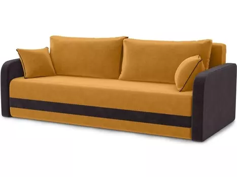 Диван «бостон» (аврора) желтый 217x85x102 см.