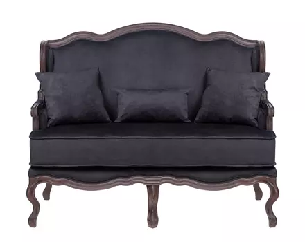 Диван brody (mak-interior) черный 130x115x69 см.