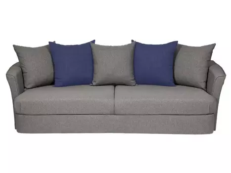 Диван california (ogogo) серый 242x72x111 см.