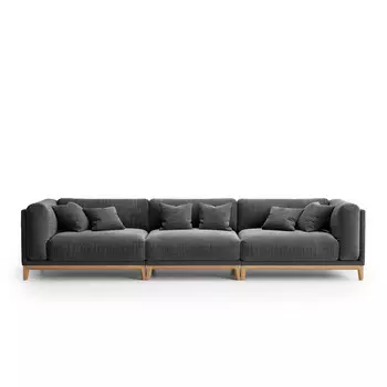 Диван case черный (the idea) черный 342x80x94 см.