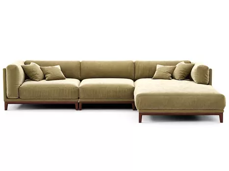 Диван case (the idea) бежевый 342x80x195 см.