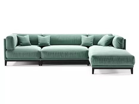 Диван case (the idea) бирюзовый 312x80x195 см.