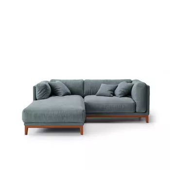 Диван case (the idea) голубой 218x80x195 см.