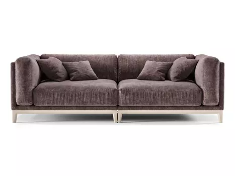 Диван case (the idea) коричневый 248x80x94 см.