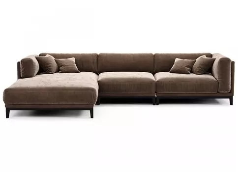 Диван case (the idea) коричневый 342x80x195 см.