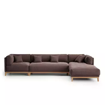 Диван case (the idea) коричневый 342x80x195 см.