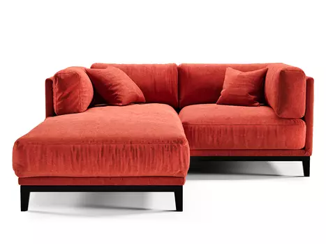 Диван case (the idea) красный 188x80x195 см.