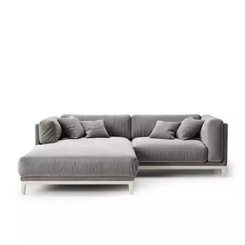 Диван case (the idea) серый 248x80x195 см.