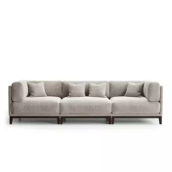 Диван case (the idea) серый 282x80x94 см.