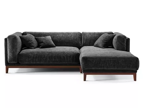 Диван case (the idea) серый 308x80x162 см.