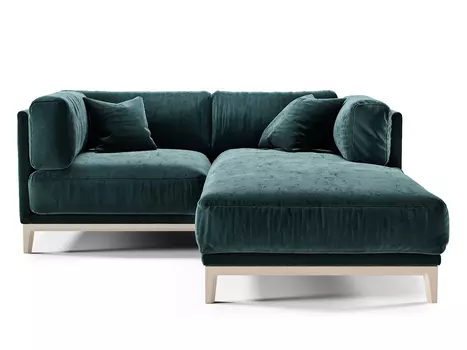 Диван case (the idea) синий 188x80x195 см.