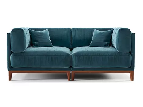 Диван case (the idea) синий 188x80x94 см.