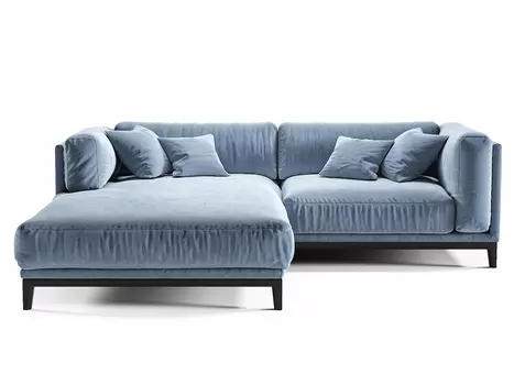 Диван case (the idea) синий 248x80x195 см.