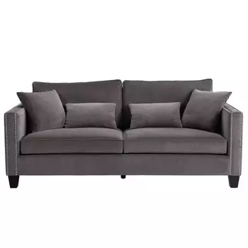 Диван cathedral sofa (ml) серый 205x91x106 см.