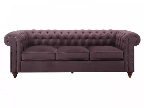 Диван chester classic (ogogo) фиолетовый 226x75x80 см.