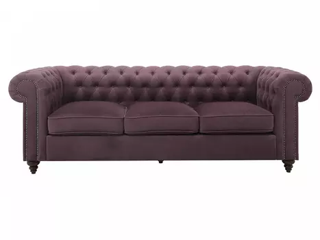 Диван chester classic (ogogo) фиолетовый 226x75x80 см.