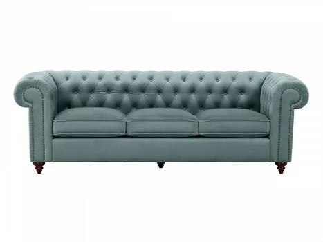 Диван chester classic (ogogo) голубой 226x75x80 см.