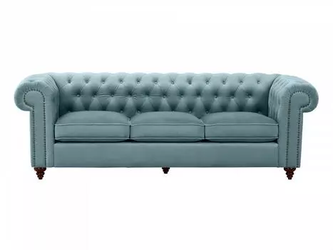 Диван chester classic (ogogo) голубой 226x75x80 см.