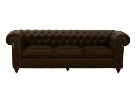Диван chester classic (ogogo) коричневый 226x75x80 см.