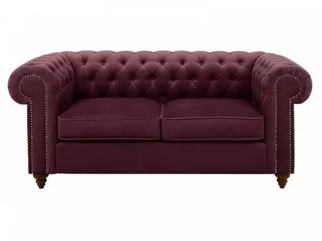 Диван chester classic (ogogo) красный 183x75x80 см.
