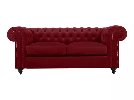 Диван chester classic (ogogo) красный 183x75x80 см.