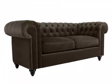 Диван chester classic (ogogo) серый 183x75x80 см.