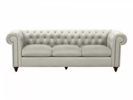 Диван chester classic (ogogo) серый 226x75x80 см.