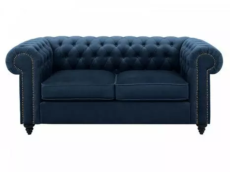 Диван chester classic (ogogo) синий 183x75x80 см.