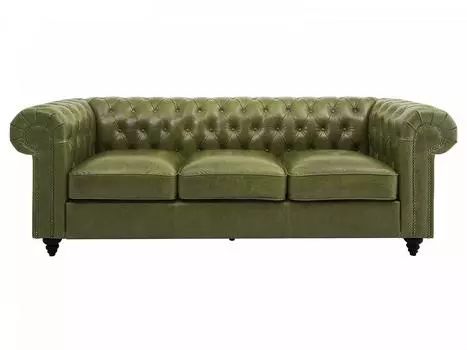 Диван chester classic (ogogo) зеленый 226x75x80 см.