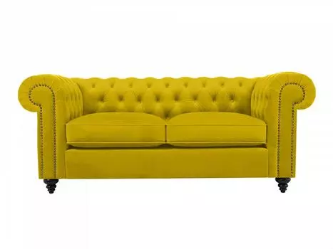 Диван chester classic (ogogo) желтый 183x75x80 см.