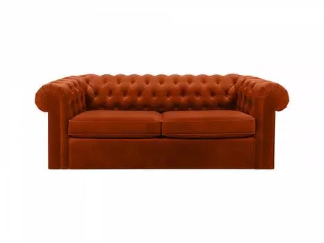 Диван chesterfield (ogogo) коричневый 208x73x105 см.