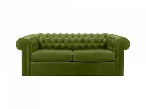 Диван chesterfield (ogogo) зеленый 208x73x105 см.