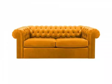 Диван chesterfield (ogogo) желтый 208x73x105 см.