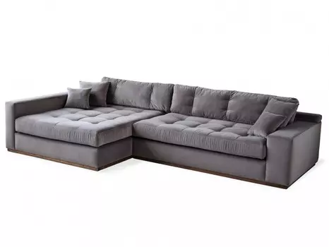 Диван crone grey (icon designe) серый 320x69x170 см.