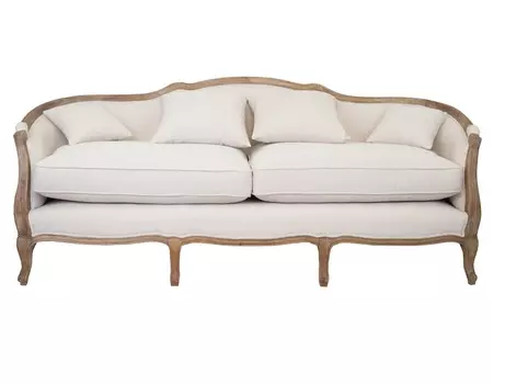 Диван darcy 3 (mak-interior) бежевый 202x90x79 см.