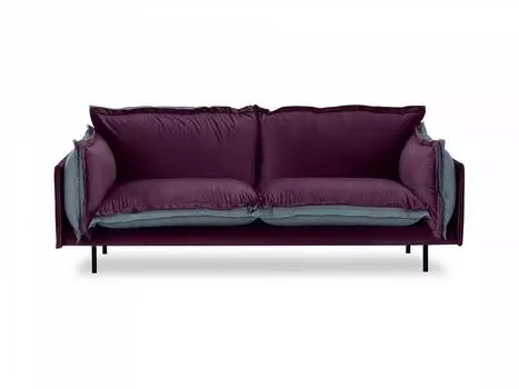 Диван двухместный barcelona (ogogo) фиолетовый 225x82x110 см.